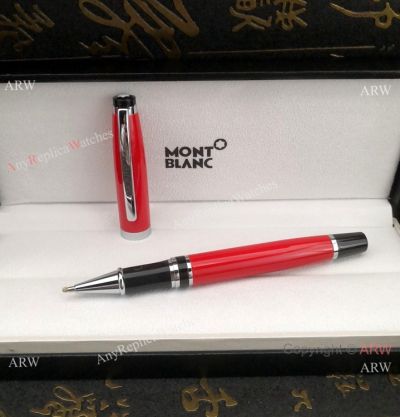 Buy Wholesale Replica Mont Blanc Rollerball Red&Silver - Writers Edition